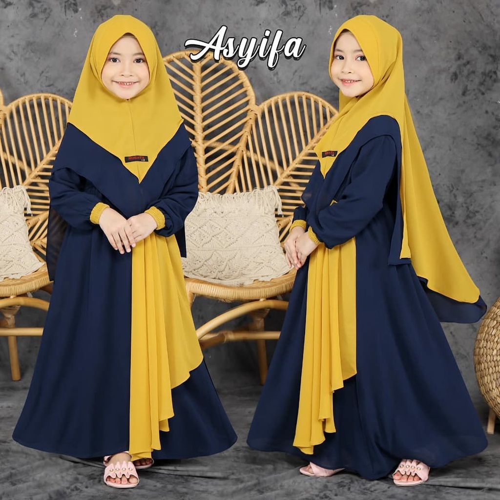 Asyifa Kids Gamis Anak Perempuan 9-12 Tahun Gamis Anak SD Gamis Anak SMP