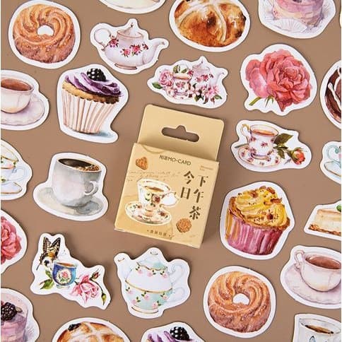 Label Stickers - Afternoon Tea (45pcs)