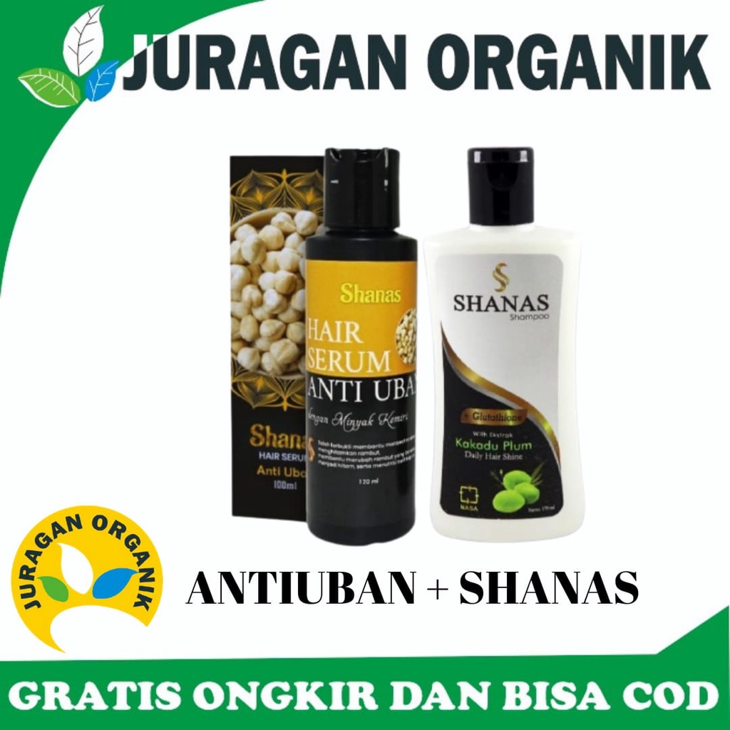 PAKET ANTI UBAN / SERUM SHAMPO ANTI KETOMBE RAMBUT RUSAK BAU - JURAGAN ORGANIK