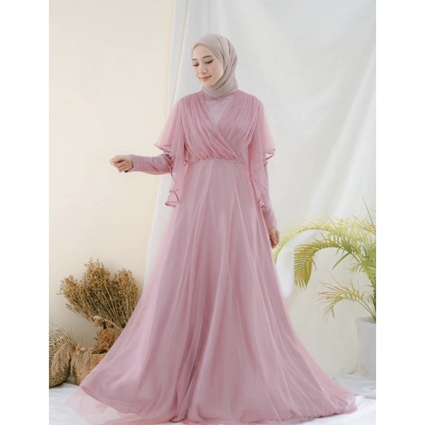 DRESS KONDANGAN WANITA REMAJA - GAMIS KONDANGAN SIMPLE