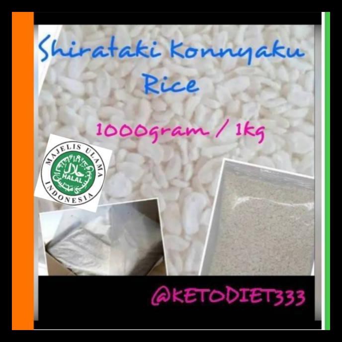 

Promo Low Carbs Shirataki Konnyaku Rice / Beras Shirataki Rendah Kalori Uk 1Kg