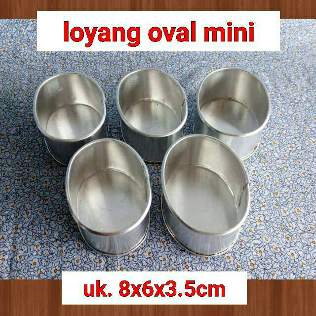 LOYANG OVAL MINI Loyang Mini Bentuk Oval – Anti Lengket, Cocok Oven & Kukus