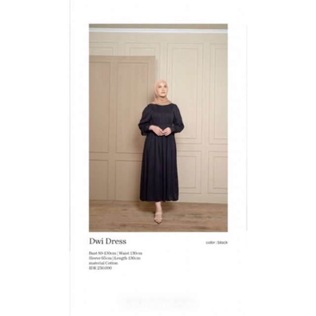 preloved DWI DRESS BY DAISSY X DWIHANDA (black)