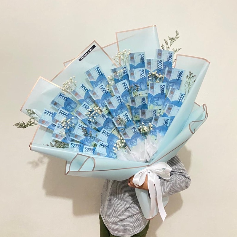 Money Bouquet 40 lembar pecahan 50 rb