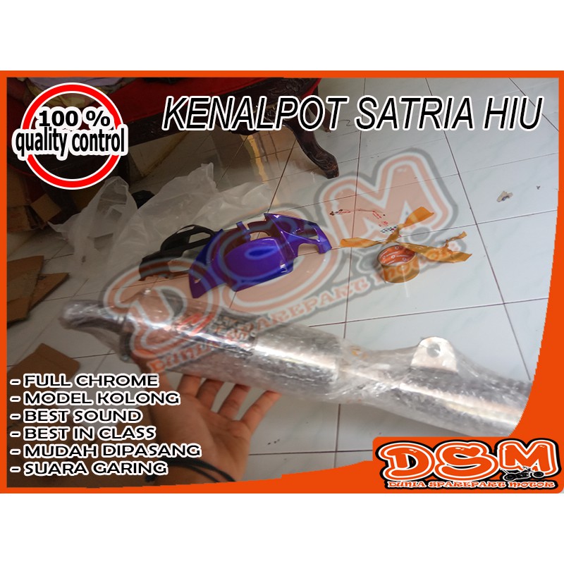KNALPOT RACING SATRIA HIU 2 TAK / KNALPOT SATRIA 2 TAK