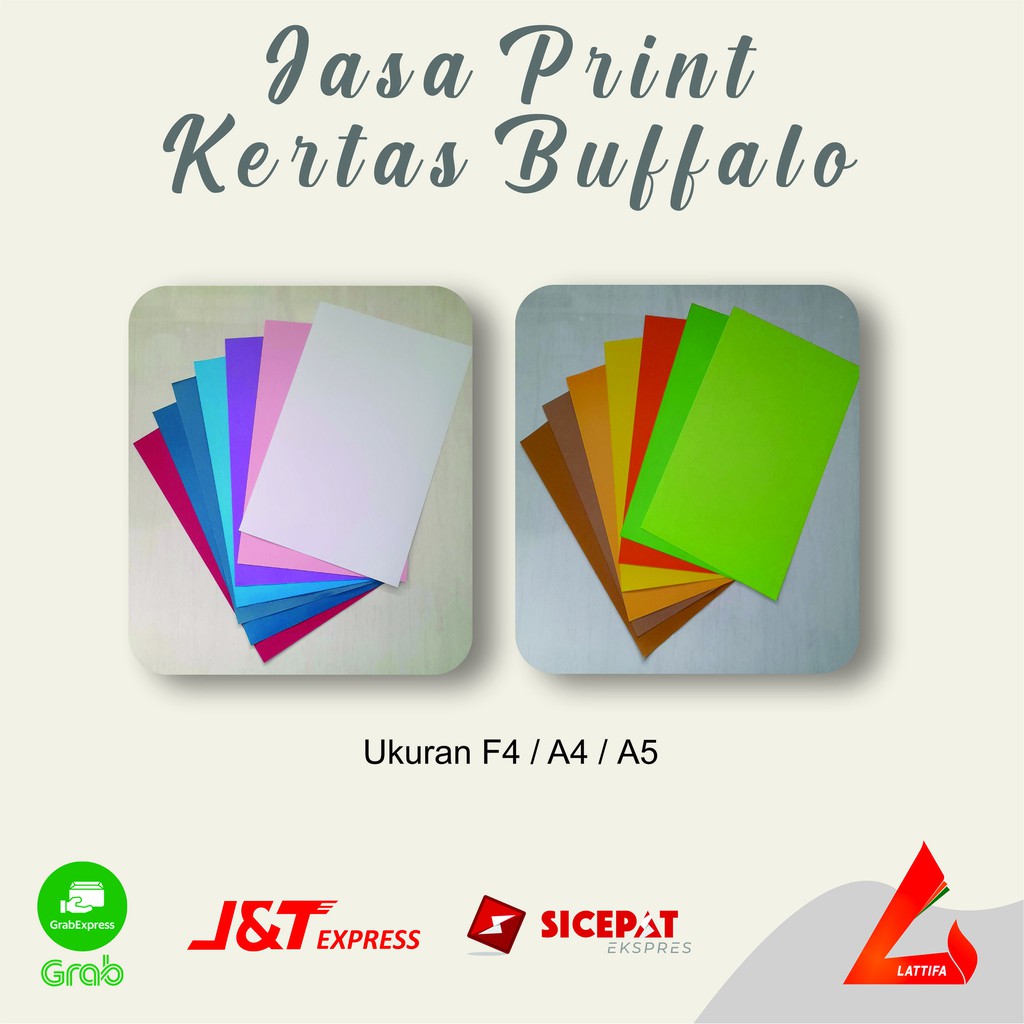 

JASA PRINT / CETAK BUFFALO BUFALO Putih atau Warna 150 gsm