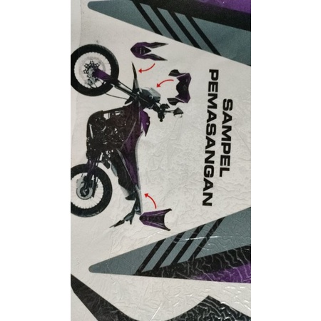 striping variasi sticker lis decal semifull klx new klx d'tracker d tracker klx terbaru