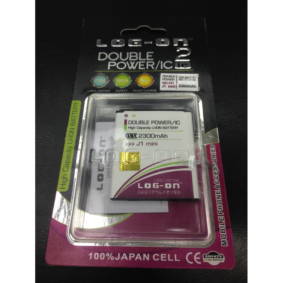 Batre Baterai Double Power IC Log-On SAMSUNG J1 MINI