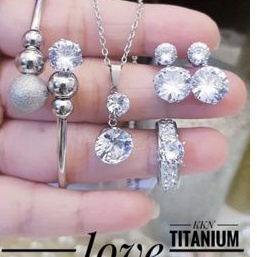 TiTanium set perhiasan wanita AD2