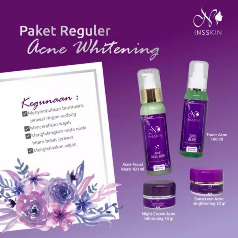 PAKET REGULER ACNE WHITENING NSSKIN CARE