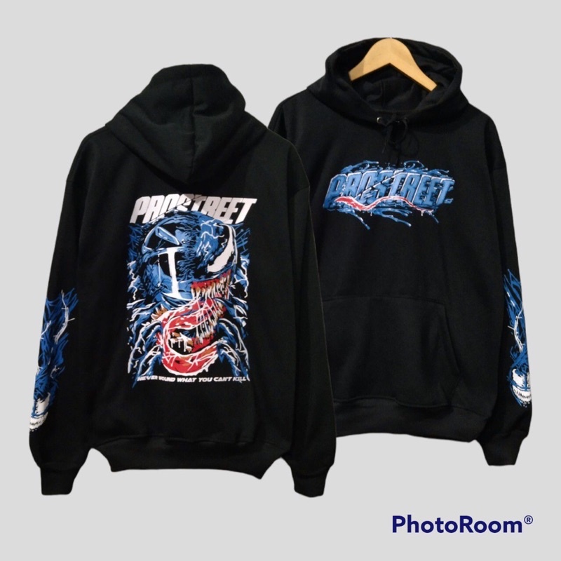HOODIE PROSTREET VENOM  BLACK NEW / HOODIE PRIA PROSTREET VENOM / JAKET SWEATER SUNMORI PRIA / HOODI