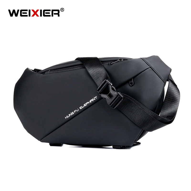 Tas Pria Cowok Fashionable Tas Selempang New Arrival Best Seller R6B4 WEIXIER KE202 Anti Air Kungfu 