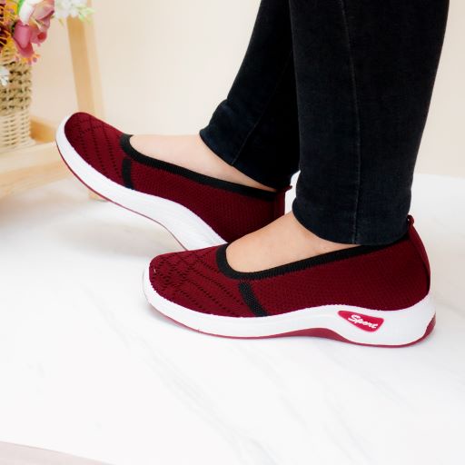 GSW - Sepatu Fashion Slip On Flyknit Import wanita Antislip Soft Canvas ( TP25 )