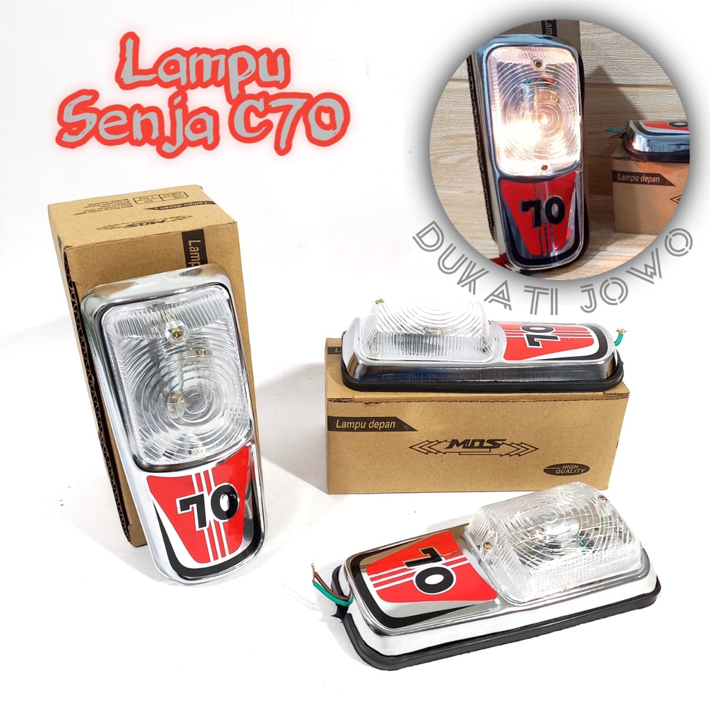 LAMPU DEPAN SENJA HONDA C 70 PISPOT MOS