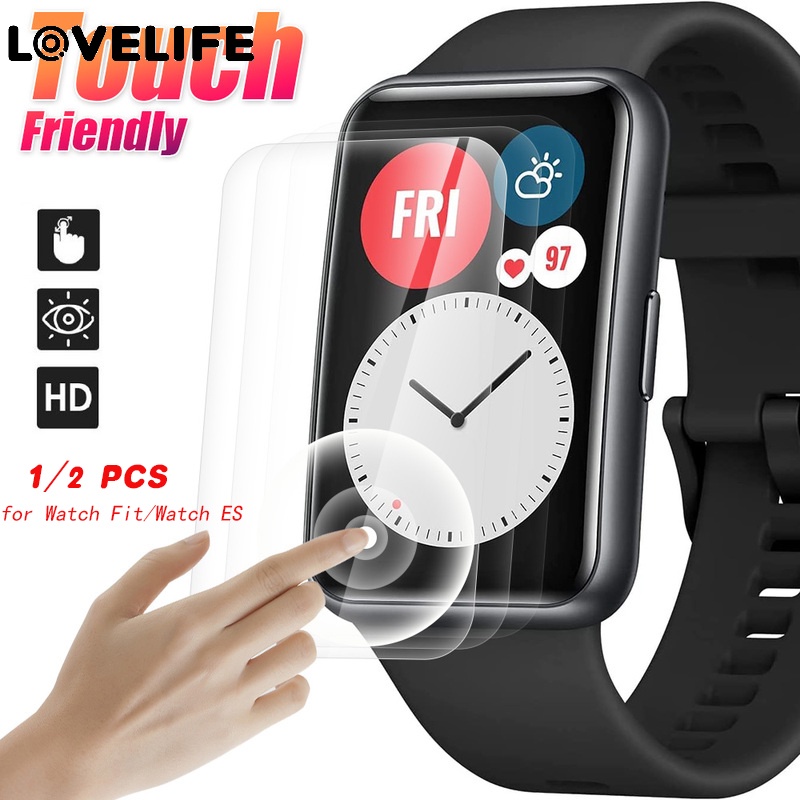 1 / 2pcs Film Hydrogel Pelindung Layar Smartwatch Anti Air / Sidik Jari Untuk Huawei