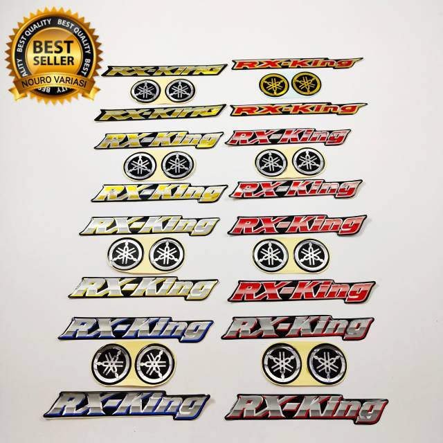 EMBLEM STIKER TIMBUL YAMAHA RX KING KUALITAS TERBAIK