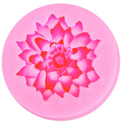 3D Silicon Mold Fondant Cake Decoration - Lotus Flower Dia. 6x6cm