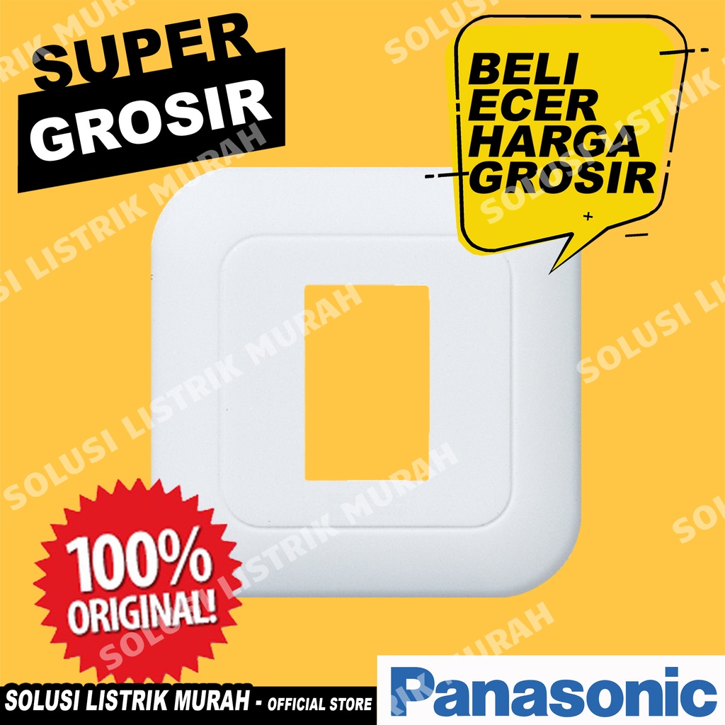 Panasonic Frame Kosong Untuk Saklar Engkel 1 Gang 1 Device