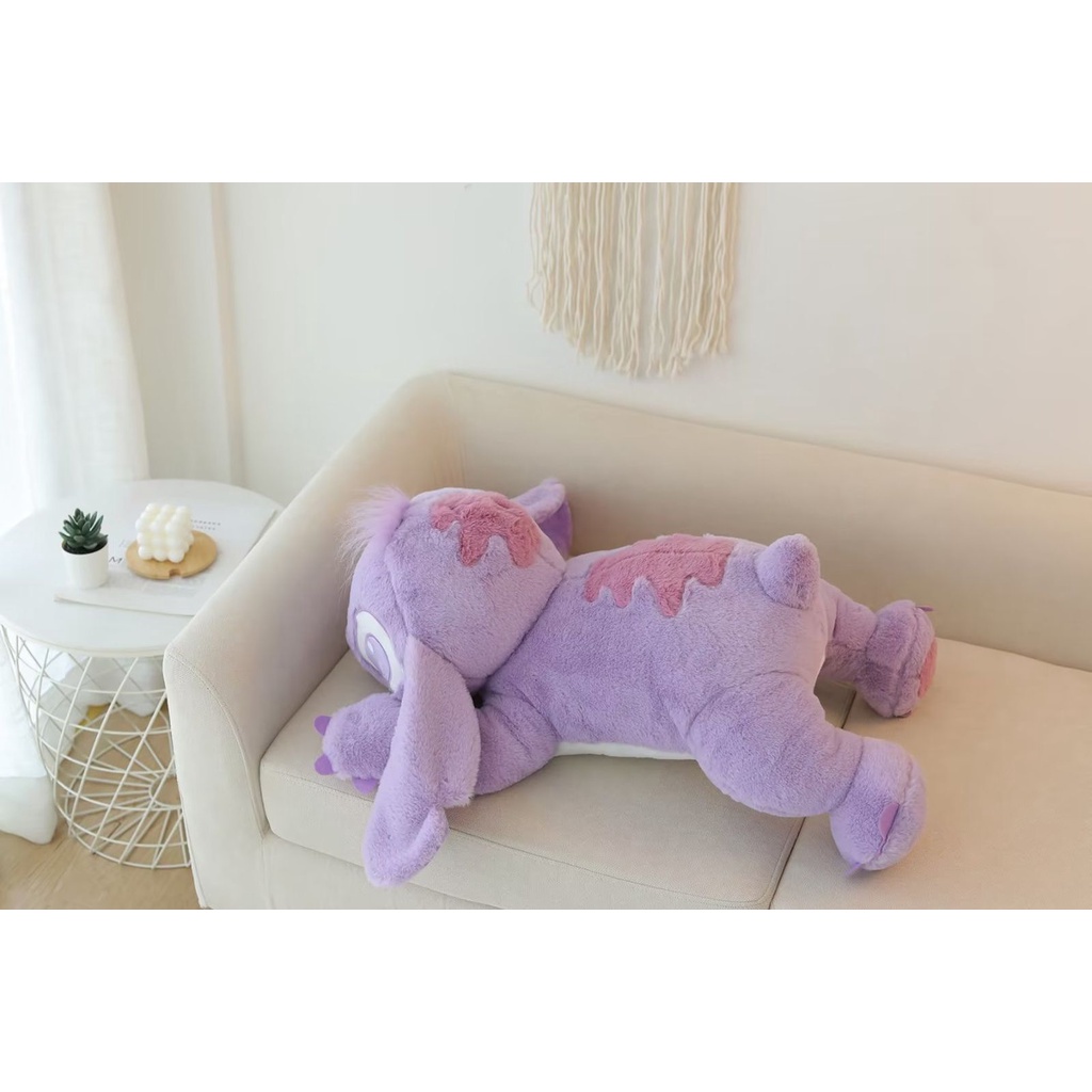 BONEKA LILO STITCH FLUFFY UNGU LILAC PURPLE IMPOR