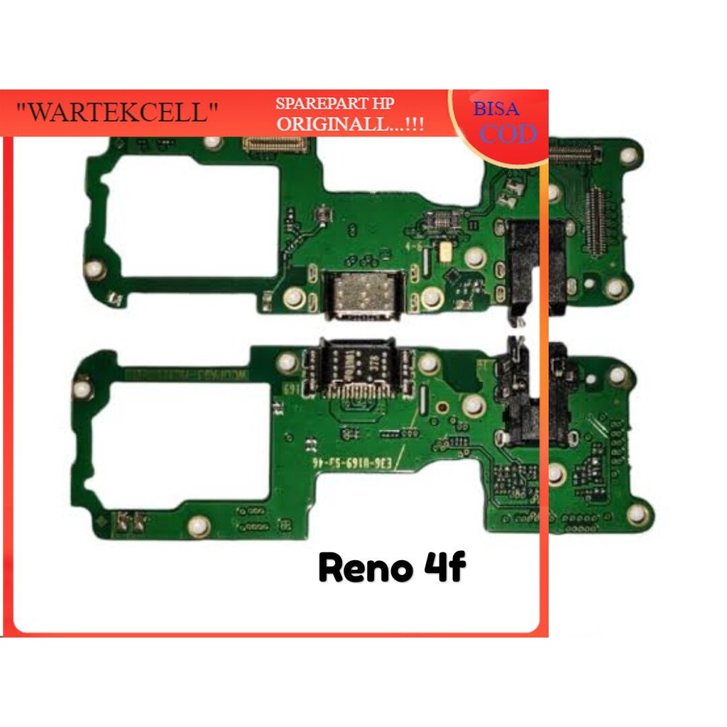 konektor cas pcb hendset oppo Reno 4f original