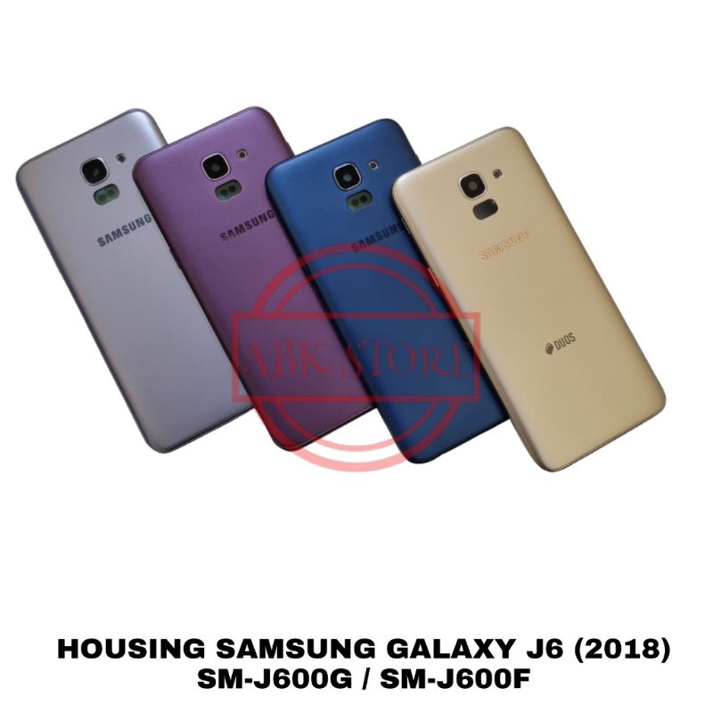 TUTUP BELAKANG BACKDOOR BACK CASING KESING HOUSING SAMSUNG GALAXY J6 2018 J600 - J600F FULLSET