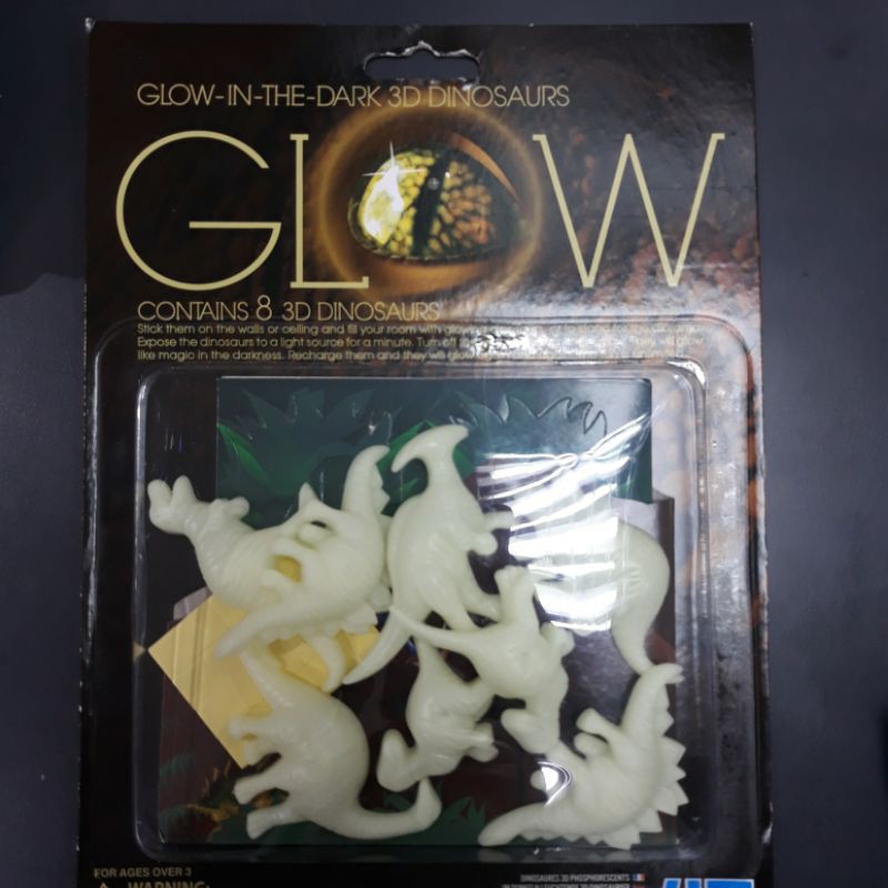 GLOW IN THE DARK 3D DINOSAURS