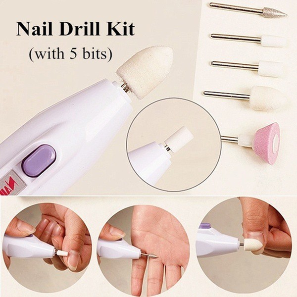 ALAT PERAWATAN PERIAS PEMBERSIH KUKU 5IN1 SALON SHAPER MANICURE PEDICURE PORTABLE MULTIFUNGSI VA123