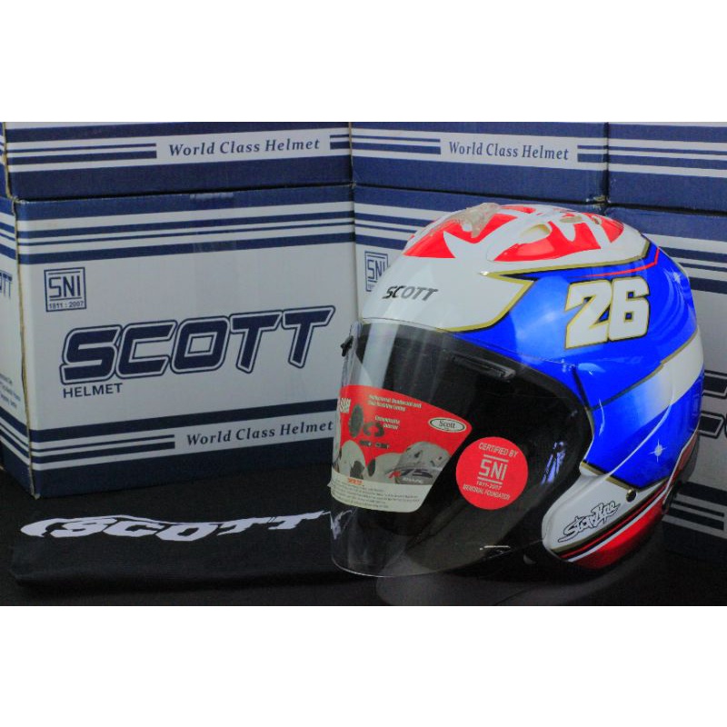 HELM SCOTT PEDROSA SAMURAI RAM 4 / PRODUKSI TERBARU