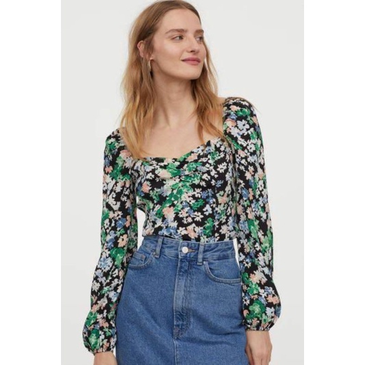 H*m Floral blouse NO TAG NO MERK