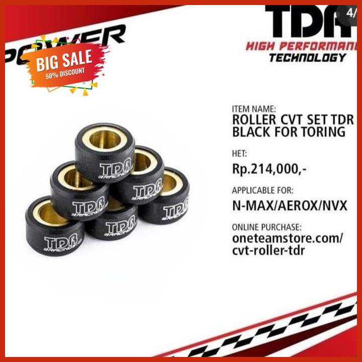 Lestari Motor2// Roller Racing Tdr Black Teflon Mio M3 Soul Gt 125 Mio S Mio Gear 125