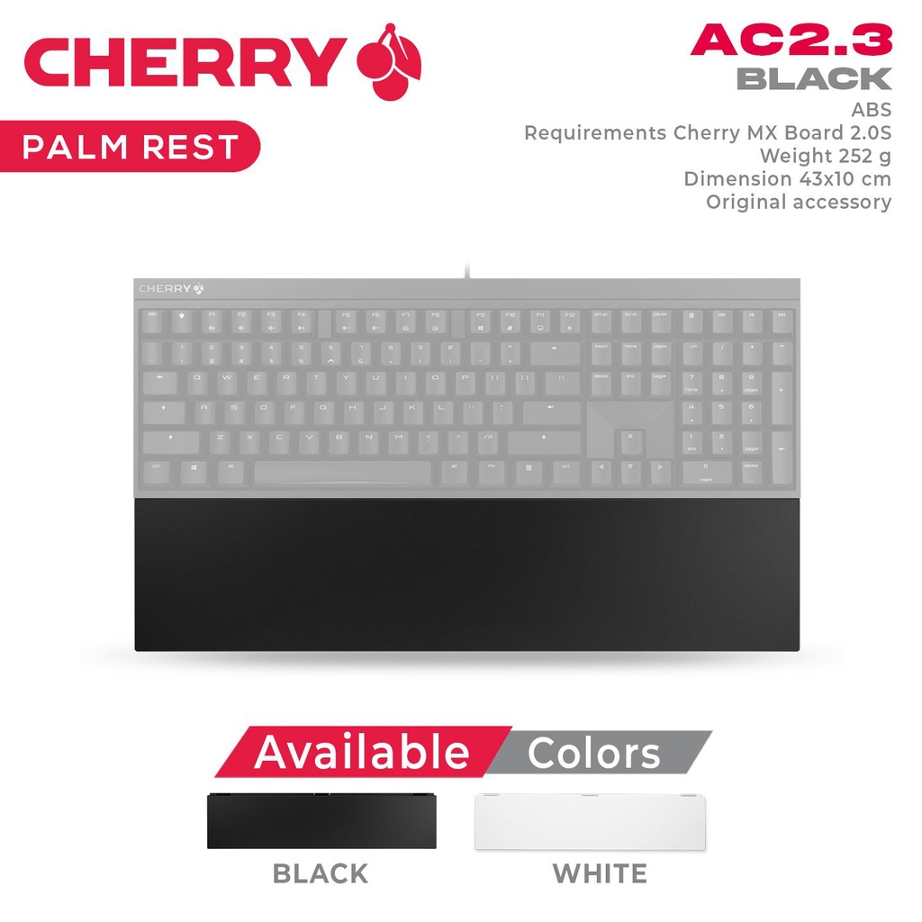 CHERRY AC 2.3 Palm rest for MX 2.0S gaming keyboard