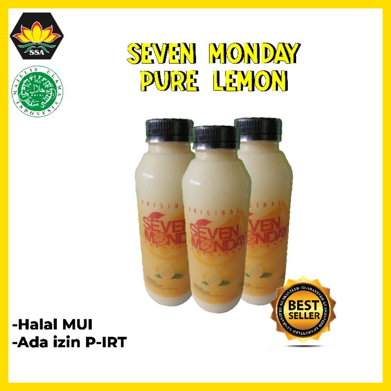 PROMO Seven Monday pure lemon 500ml free hadiah bisa pilih