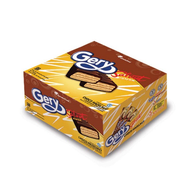 

Wafer Gery Salut Coklat Hazelnut 1 Box Isi 24 Pcs