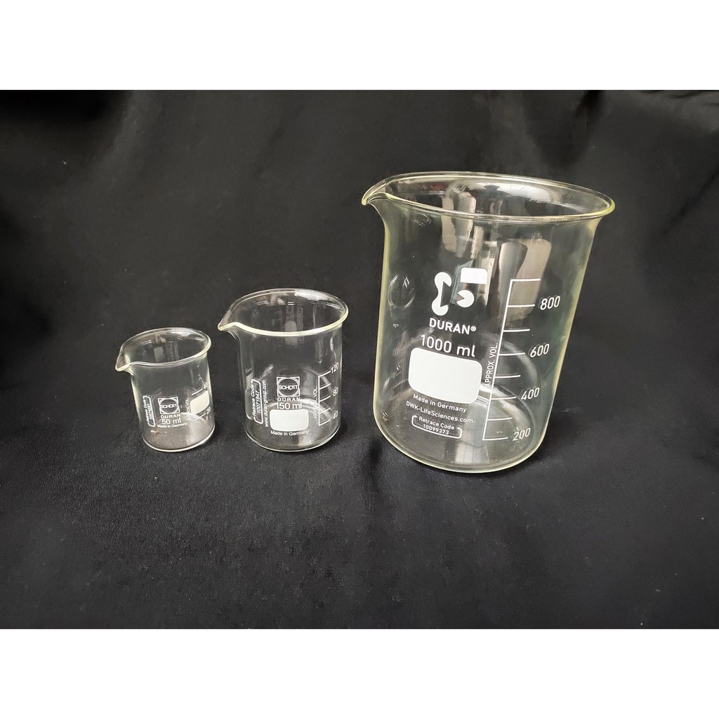 Beaker glass duran 50 ml / 100 ml / 250 ml / gelas kimia