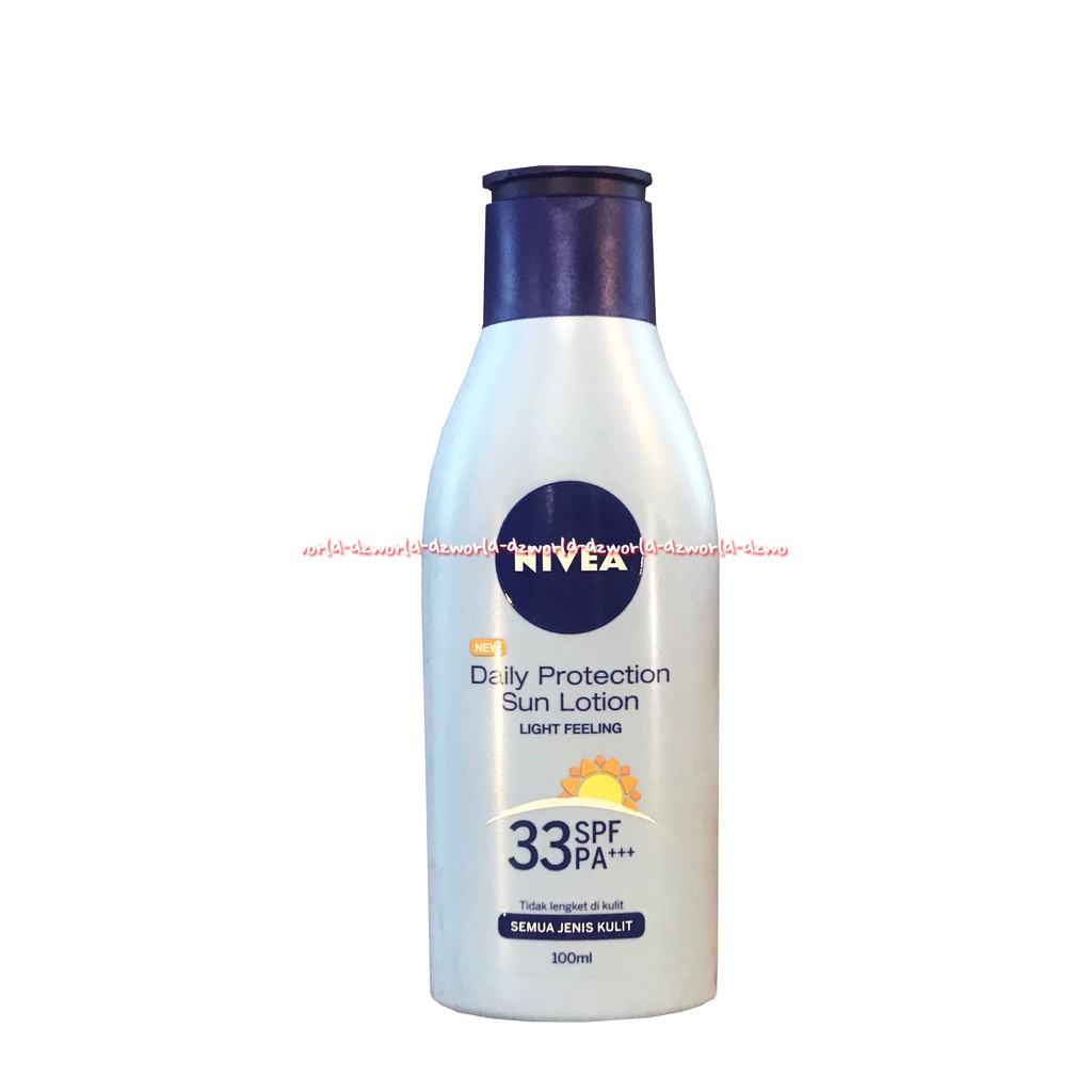 Nivea Daily Protection 100ml Sun Lotion Sfp 33 PA Body Lotion Hanbody Untuk Semua Jenis Kulit Sunblock Nivea Daili Biru