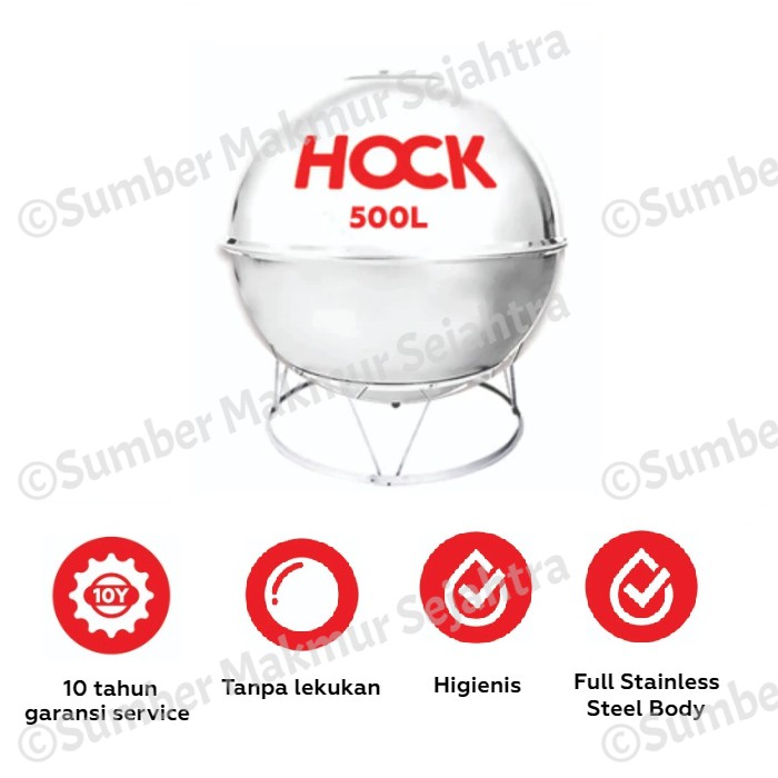 Tangki Air / Tandon / Toren Stainless Hock 500 Liter - HW 500