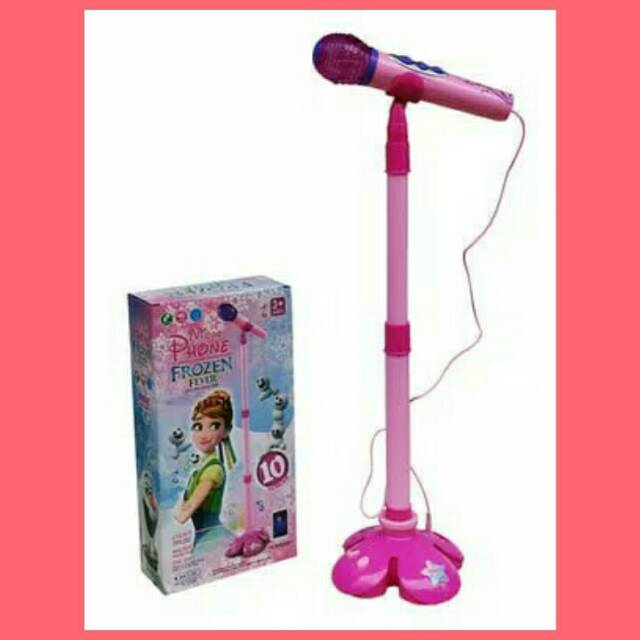 MICROPHONE FROZEN SINGLE CONECT MP3 HP - MAINAN ANAK MENYANYI NYANYI