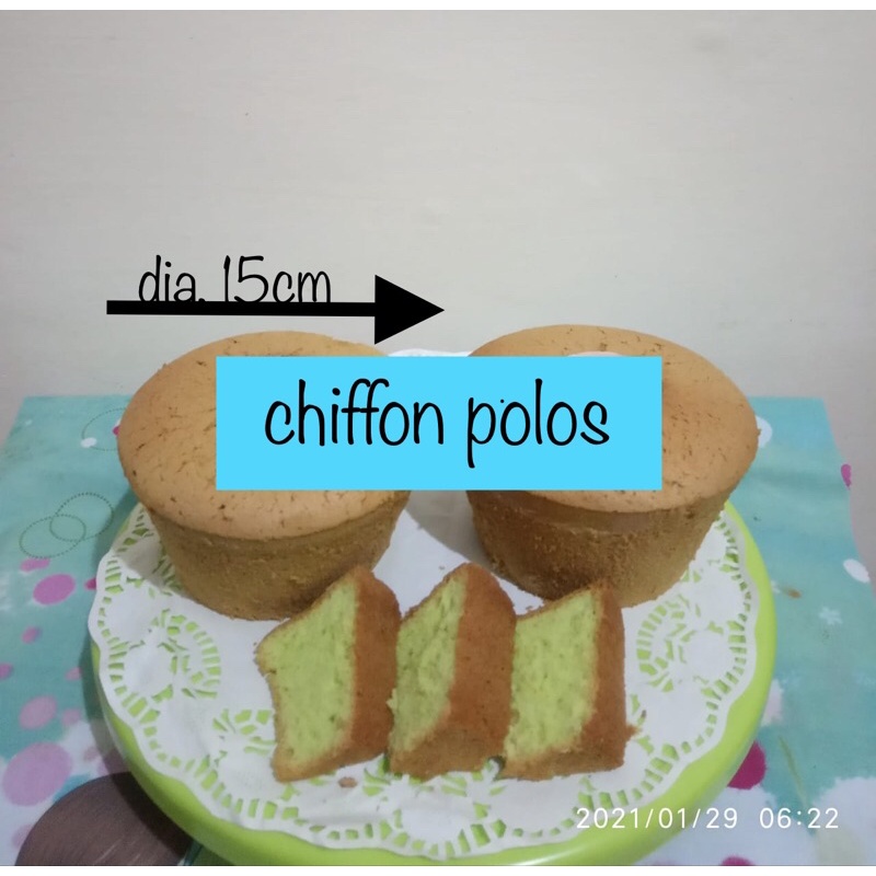 

Chiffon homemade ukuran sedang