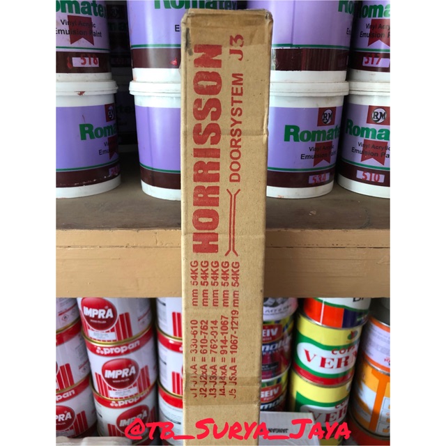 REL PINTU DORONG | GESER | SLIDING HORRISSON J3