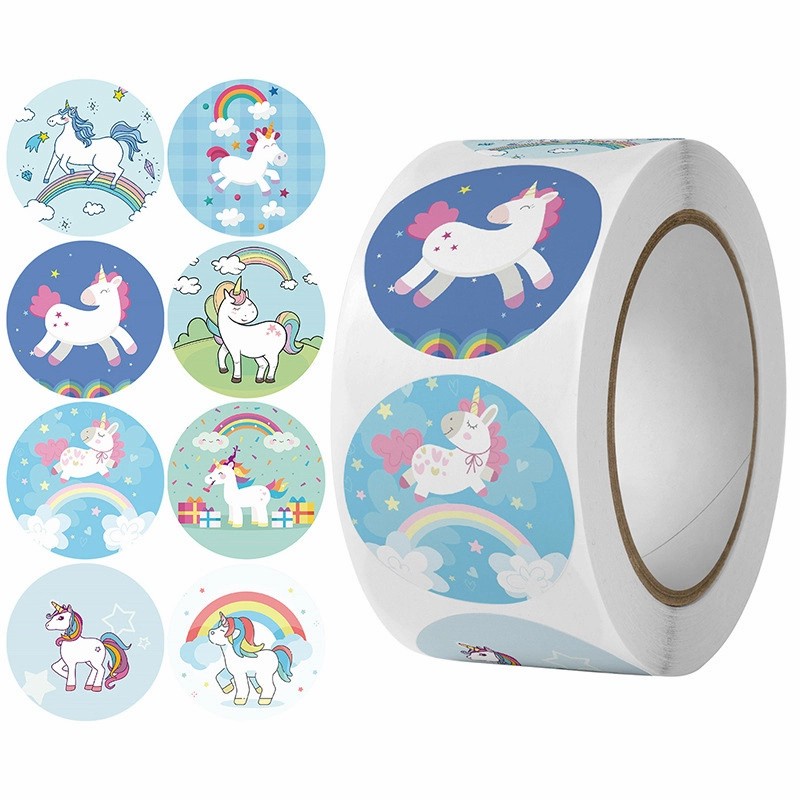 Stiker Unicorn isi 500 Label Sticker Murah My Little Pony Kado Anak