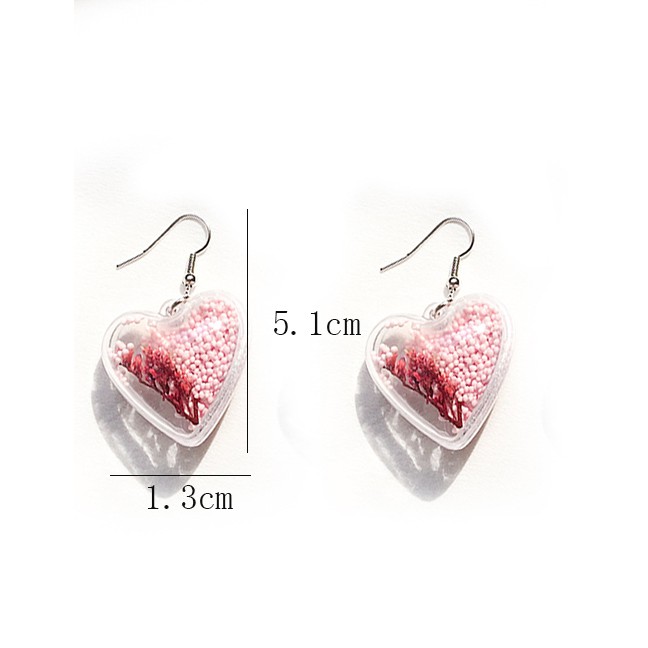 LRC Anting Gantung Fashion Love Ocean Shell Earrings F88016