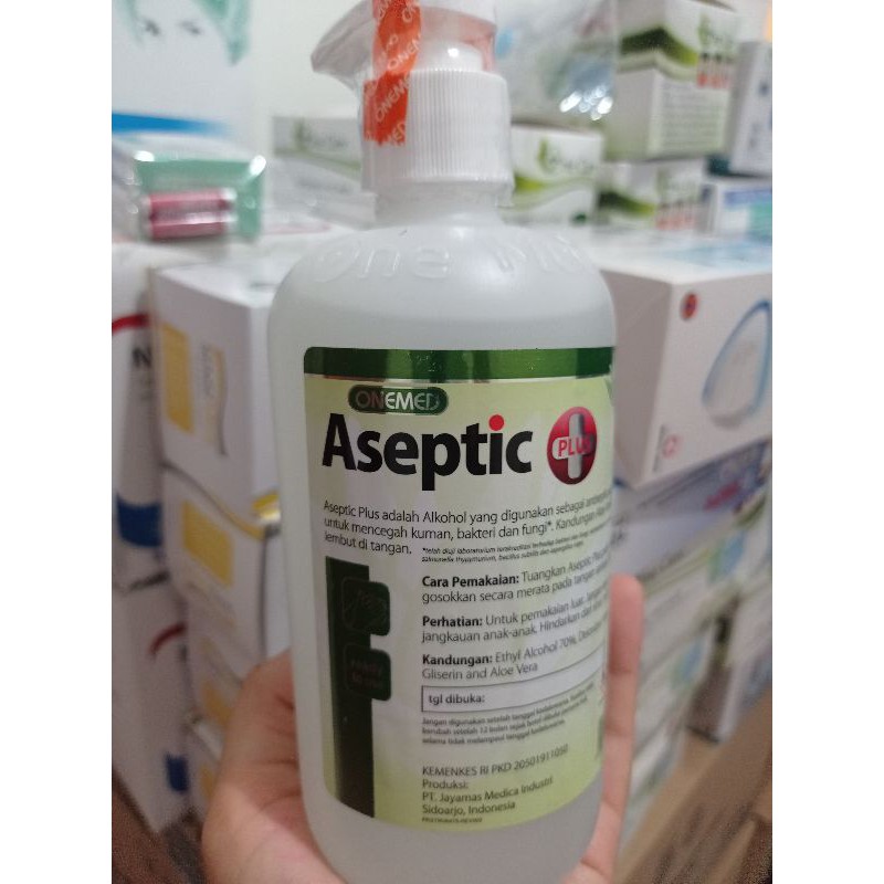 ASEPTIC PLUS 500ML + DISPENSER ONEMED