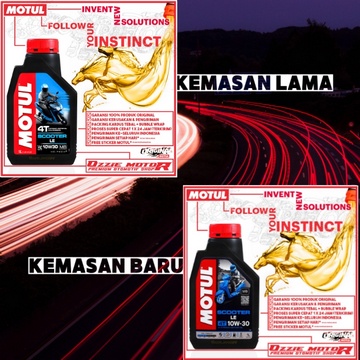 PAKET BUNDLE HEMAT OLI MATIC MOTUL SCOOTER LE 10W30 800ml &amp; 1000ml dan SCOOTER GEAR 80W90 120ml IMPORT