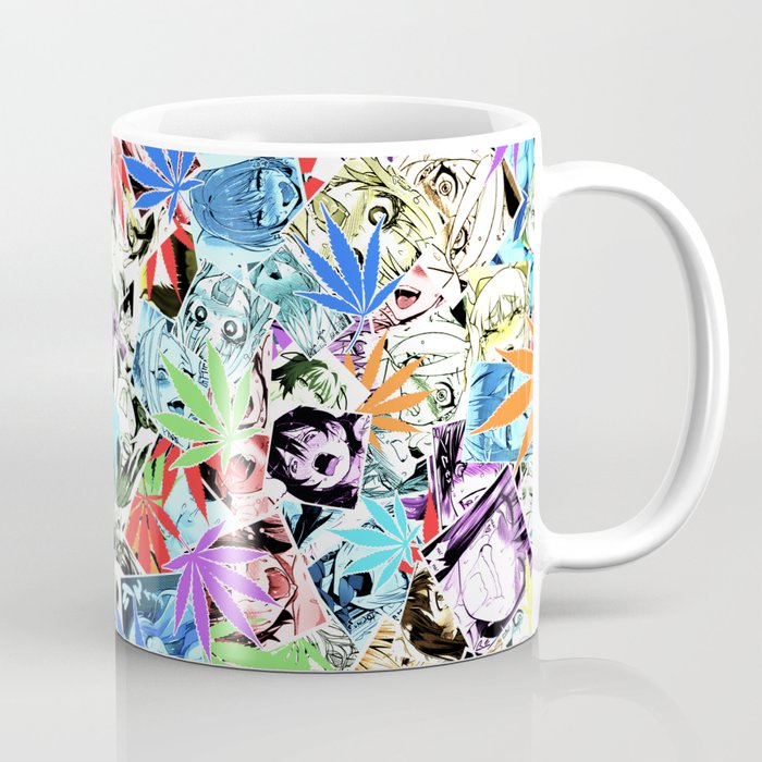 Weed ahegao mug