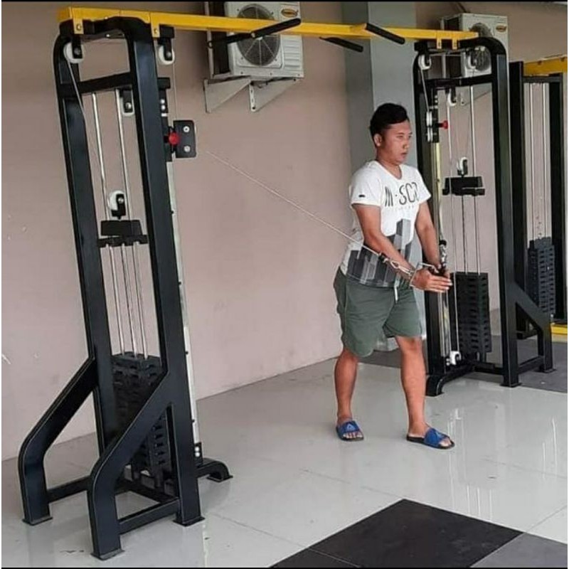 ALAT FITNESS COMERSIL CABLE CROSOVER PULL DOWN PULL