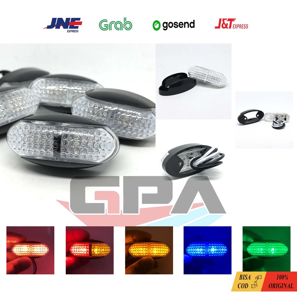 Awet  anti Air Lampu Bak LED Side Marker ADR45 12V 24V Ulat Bulu Volvo Scania