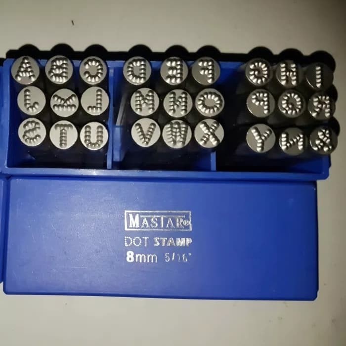 Huruf ketok bintik A-Z MASTAR GERMANY huruf bintik 10 mm