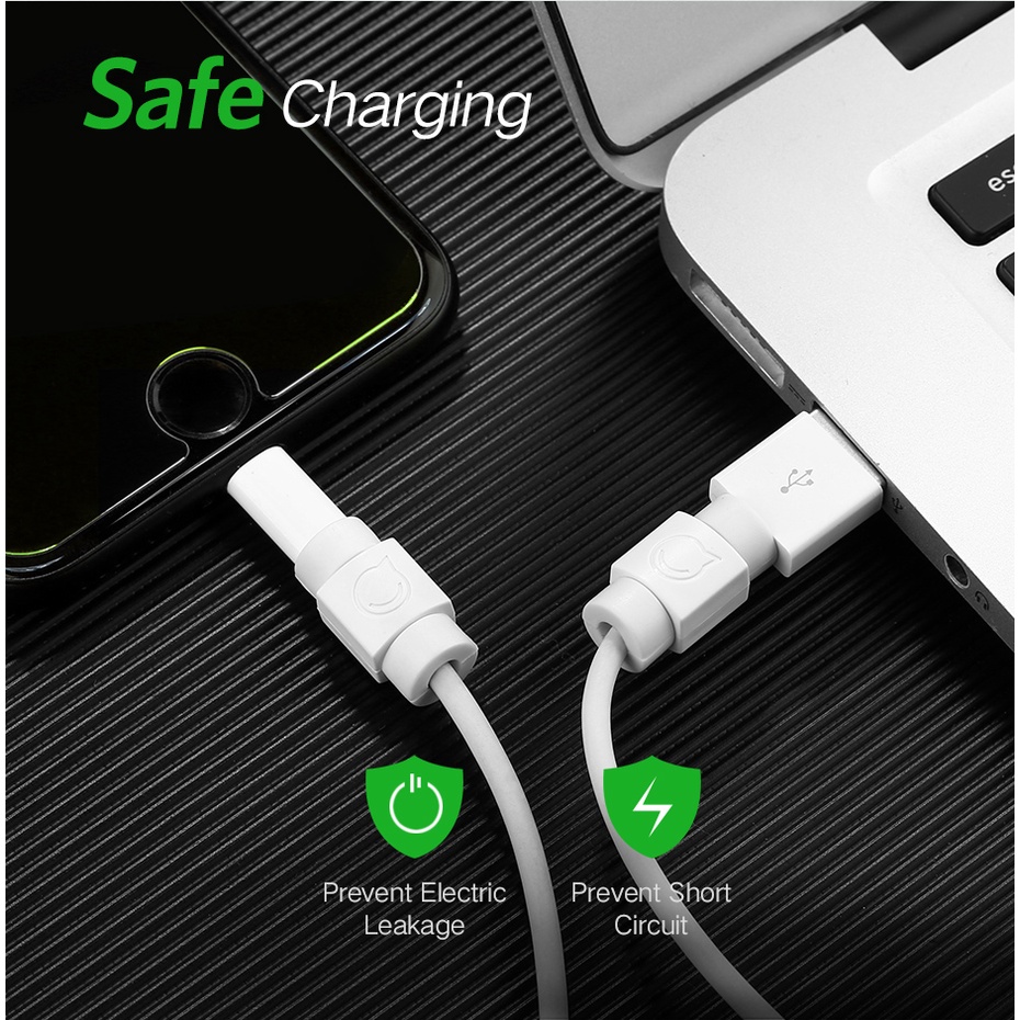 UGREEN Pelindung Kabel Charger iPhone Fleksibel Anti Slip isi 6Set