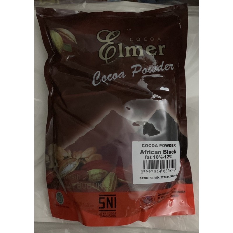 

ELMER African Black Red Coklat Bubuk Cokelat Hitam Merah Chocolate Powder Cocoa Kemasan 1 kg