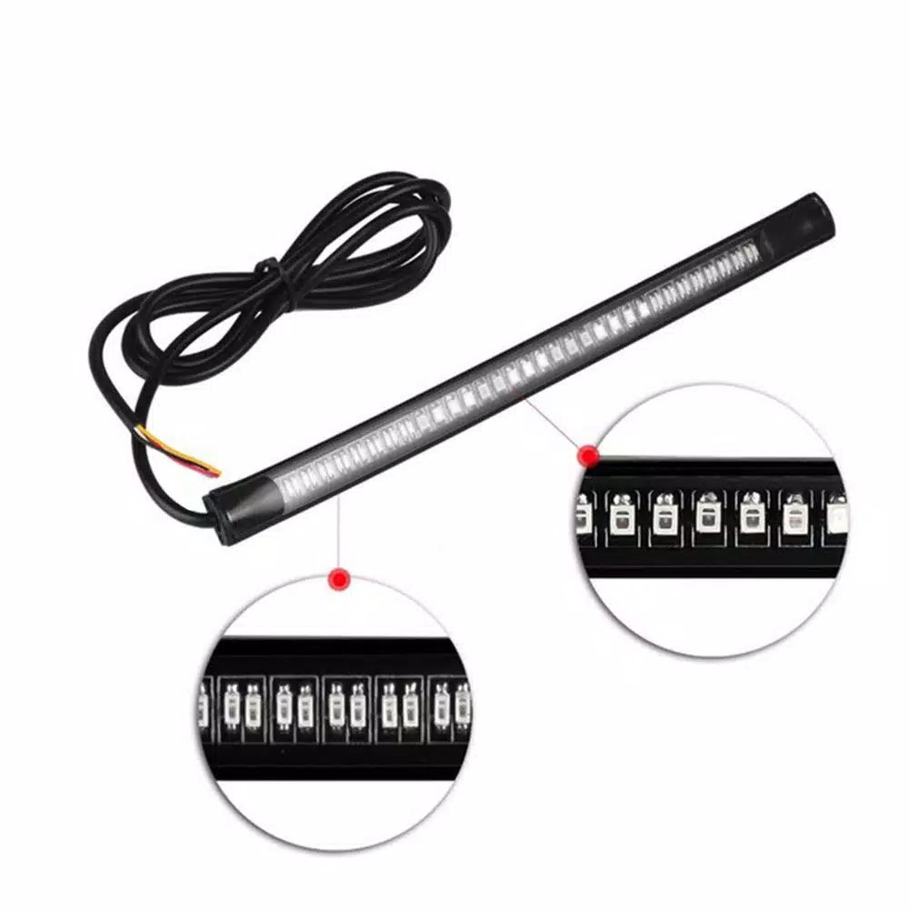 LED Lampu Rem Sein Tail Motor Fleksibel Brake Stop 48SMD